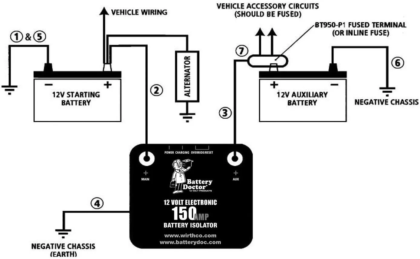 BATTERY ISOLATOR- 150 Amp